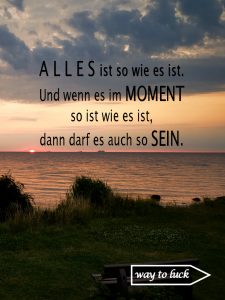 Zitat. Alles ist so wie es ist. Und wenn es im Moment so ist wie es ist, dann darf es auch so sein. - Patrick Rödiger.